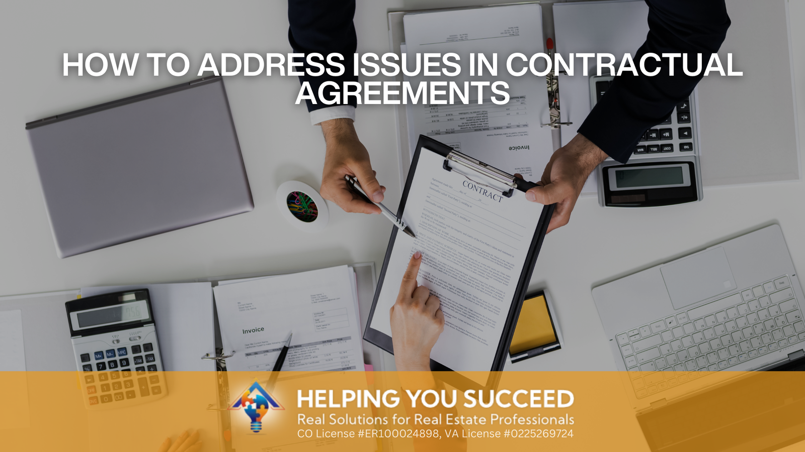 You are currently viewing How to Address Issues in Contractual Agreements