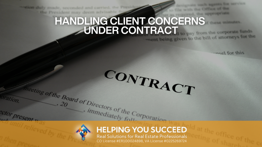 Handling Client Concerns Under Contract