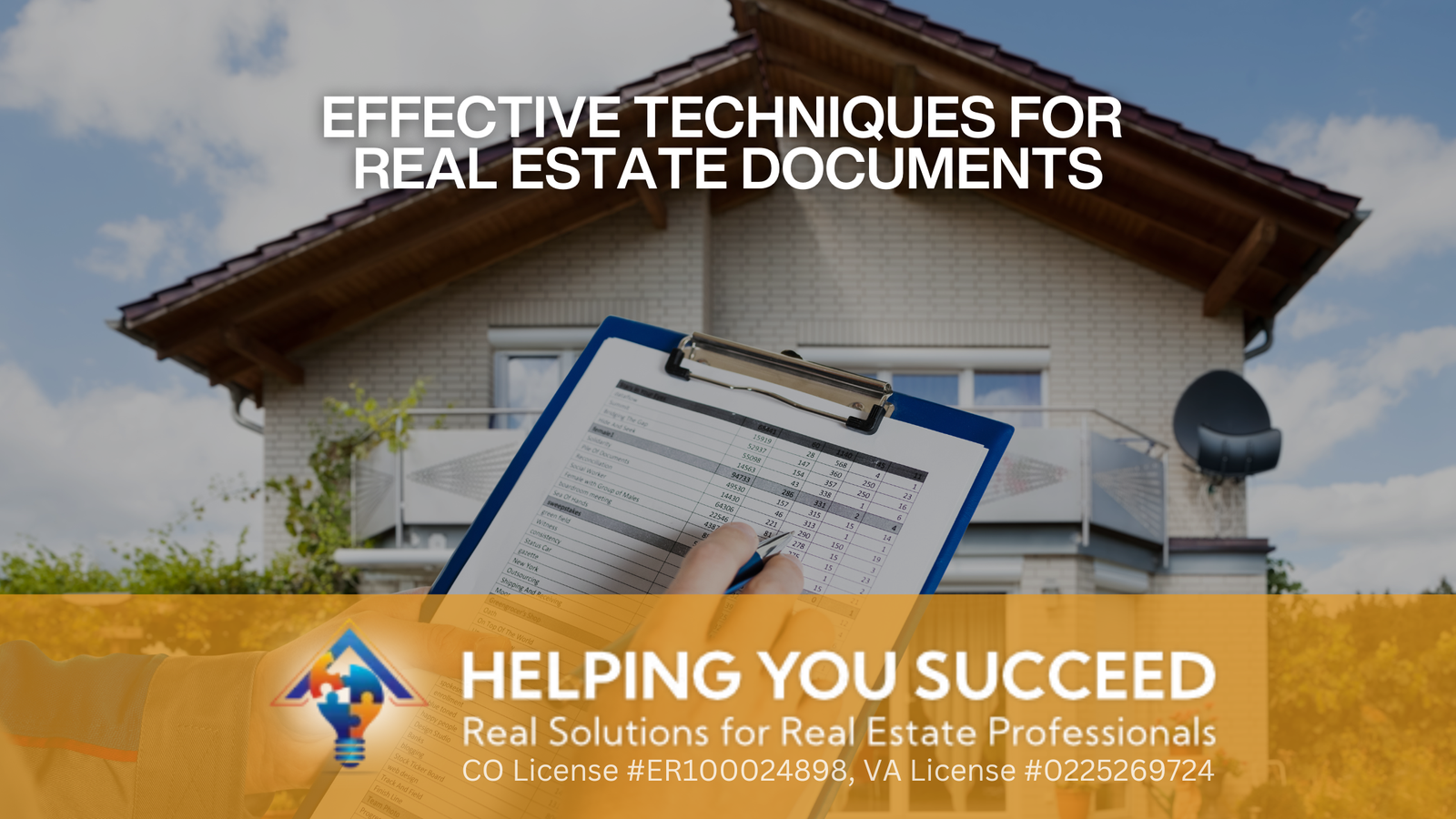 Read more about the article Proper Real Estate Document Preparation Techniques