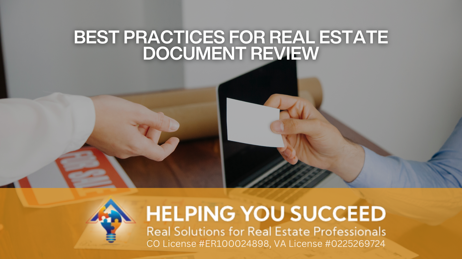 Read more about the article Best Practices for Real Estate Document Review
