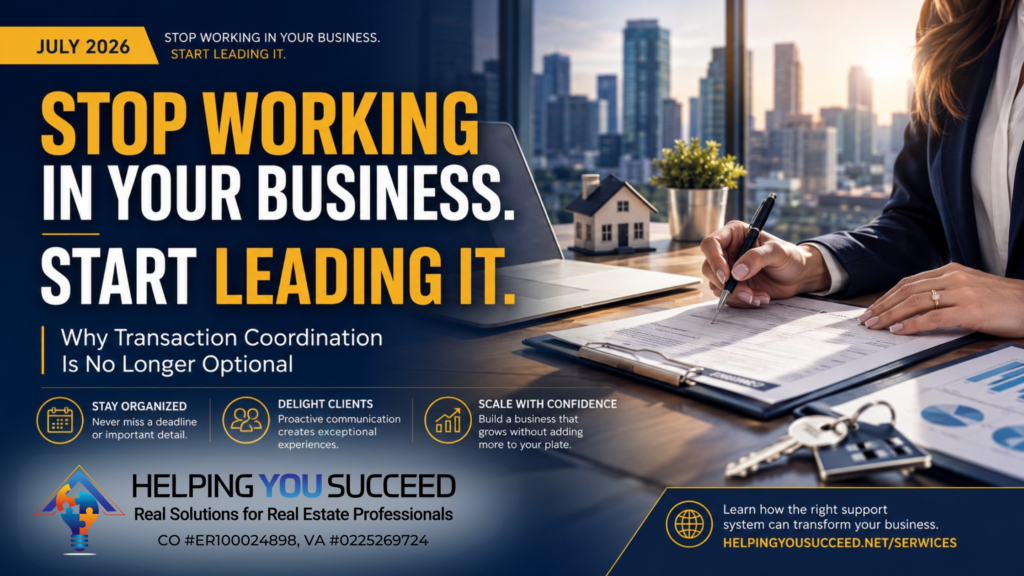 transaction coordination for real estate agents